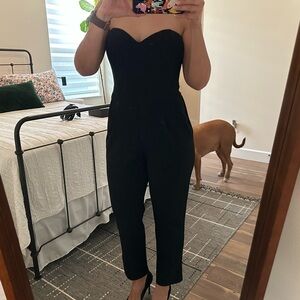 Express cropped pants suit